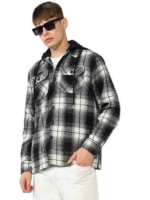 GAS | Textured Lined Hooded Jacket with Double Pockets