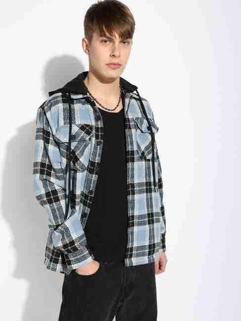 GAS | Textured Lined Hooded Jacket with Double Pockets
