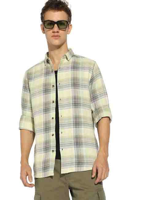 GAS | Checked Regular Fit Shirt with Classic Collar