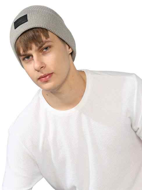 GAS | Comfy Cotton Rib Structure Varsity Beanie