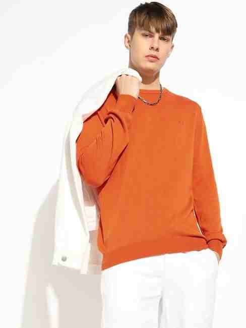 GAS | Classic Crew Neck Full Sleeve Solid Sweater