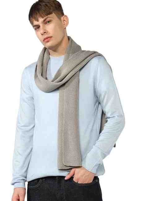 GAS | Comfy Cotton Color Block Varsity Scarf