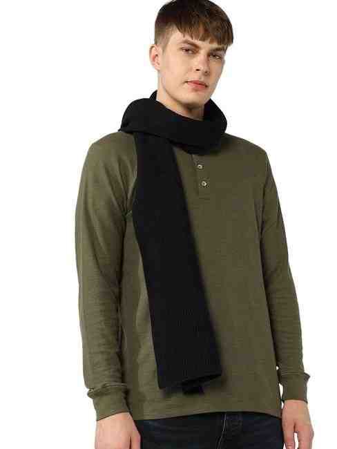 GAS | Comfy Cotton Color Block Varsity Scarf