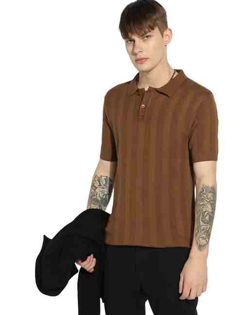 GAS | Stylised Neck Short Sleeve Regular Fit Knitwear