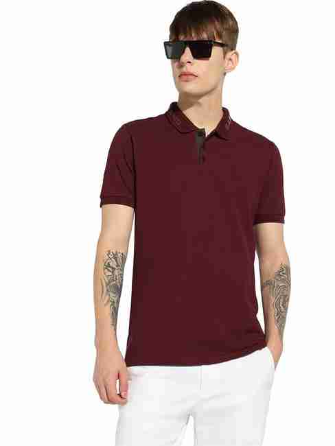 GAS | Short Sleeve Regular Fit Burgundy Polo T-Shirt