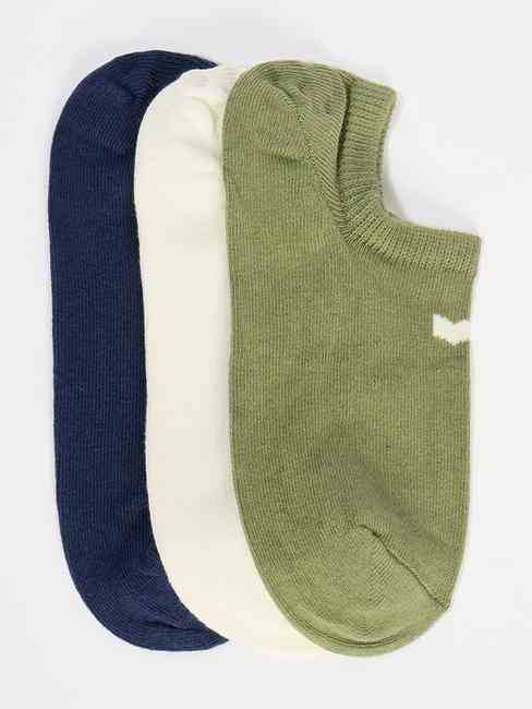 GAS | Solid No Show Classic Socks (Pack of 3)