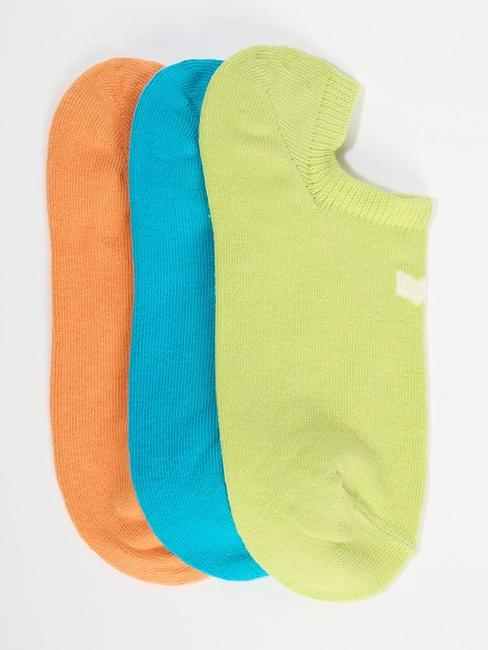 GAS | Solid No Show Pop Socks (Pack of 3)