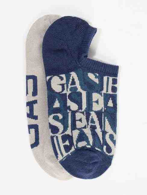 GAS | Graphic No Show Socks (Pack of 2)