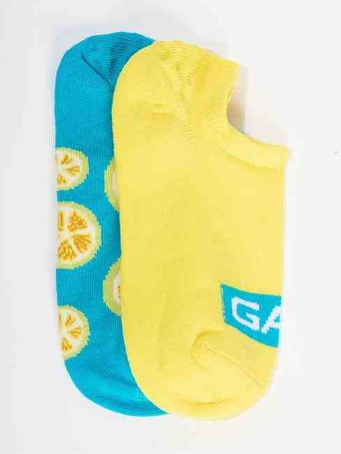 GAS | Graphic No Show Vacation Socks (Pack of 2)