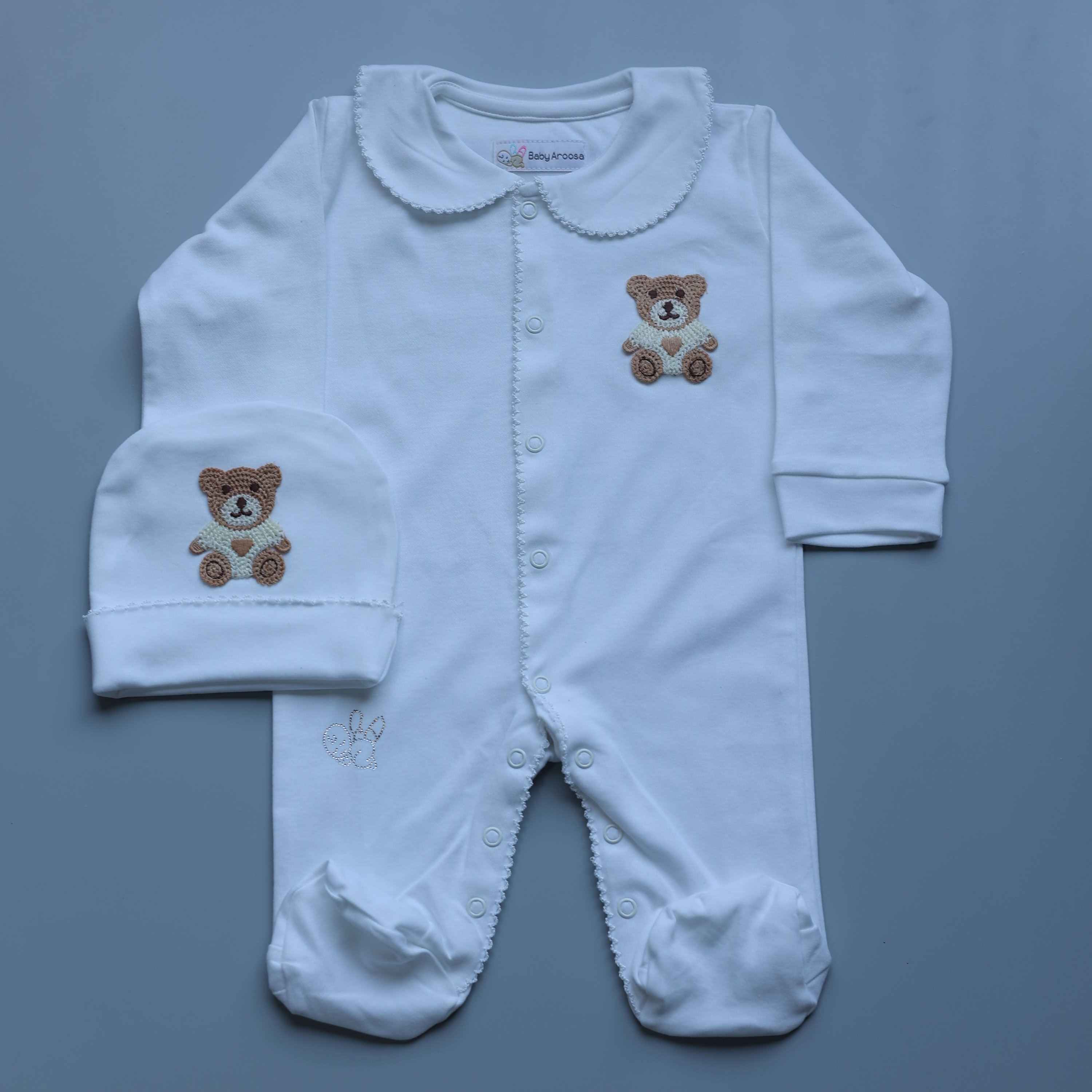 SnowHug Teddy Bear Romper Set