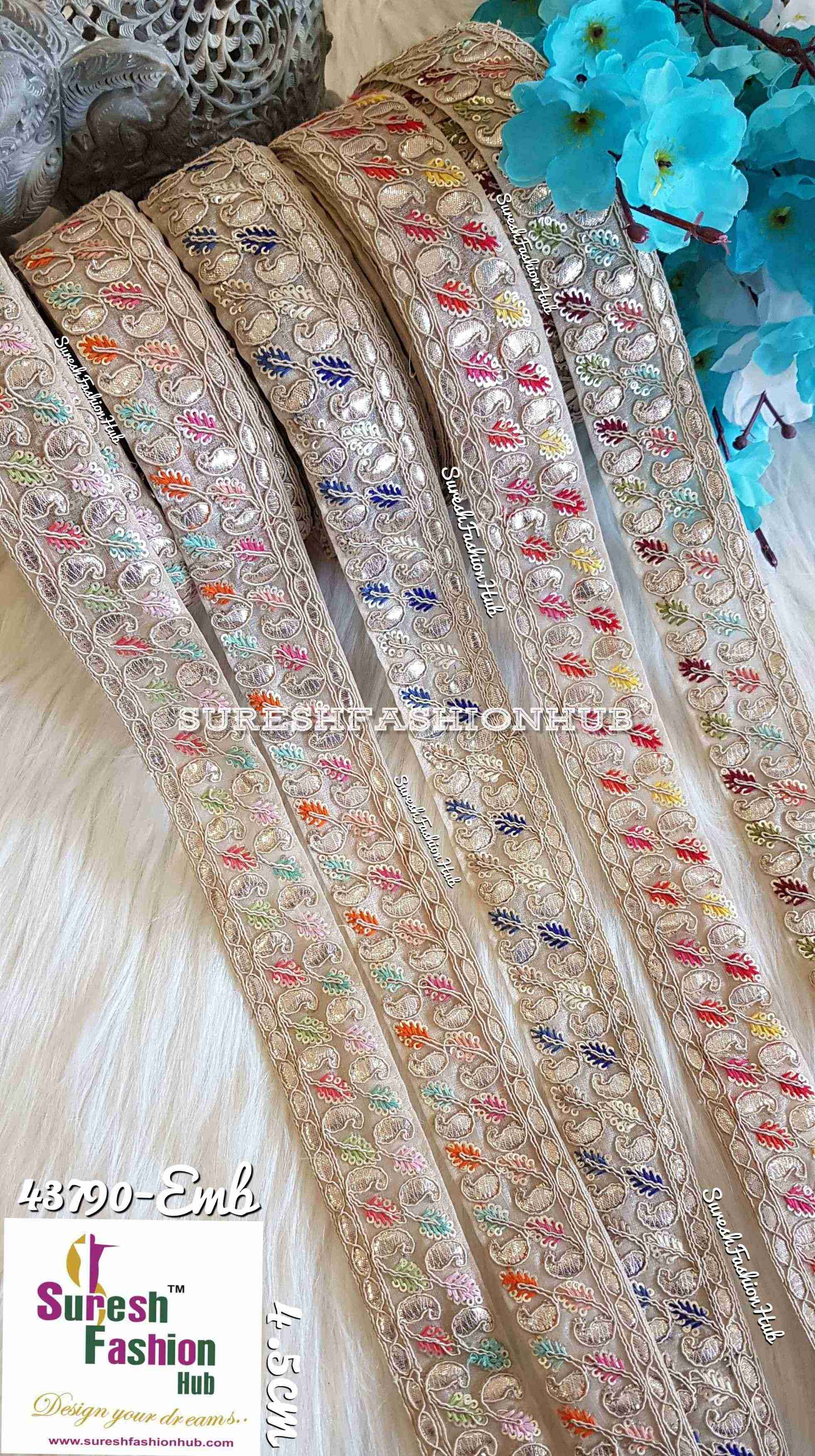 Indian Laces Embellishments Embroidery Saree Border  Wholesale Silk Crafting Sewing Decorative Designer Ribbons #bohobagmaking #fedorahats  #minne  #lndianlaces  #Sareeborder #アニー都城  #pasamanerías #pasamaneriasbordadas #Embellishments #可愛いマスク  #Embroiderytrimmings #アクセサリーパーツ #インドレース #homedecorating #galonesimportados #
