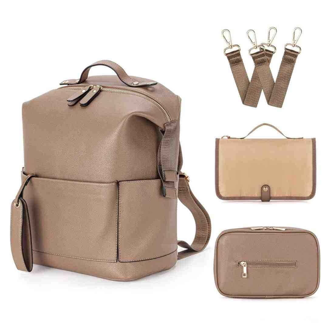 Beige Elegance Diaper Bag