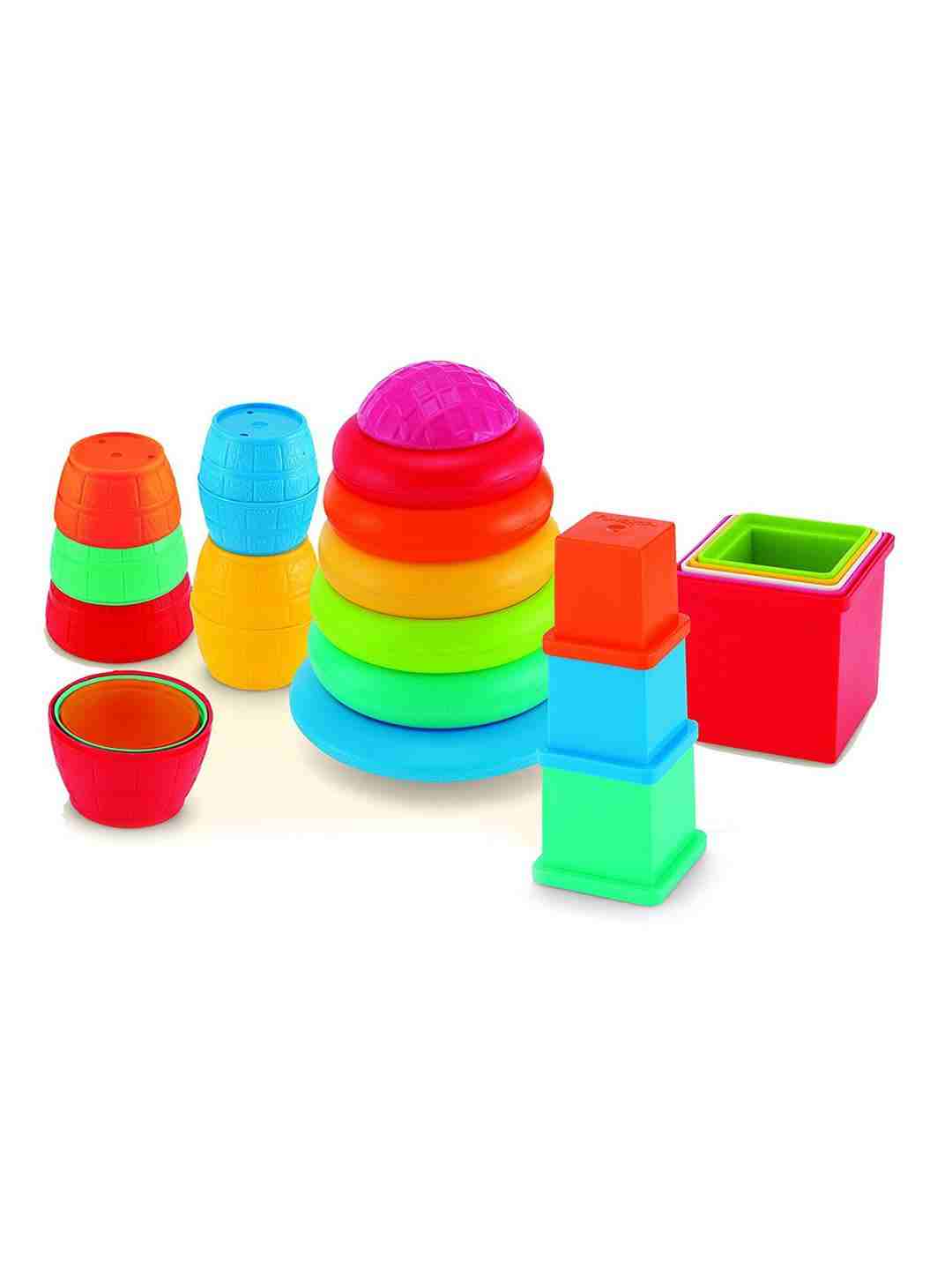 Giggles Pull Stack 'N Link Toy Set New Born for Kids age 12M+