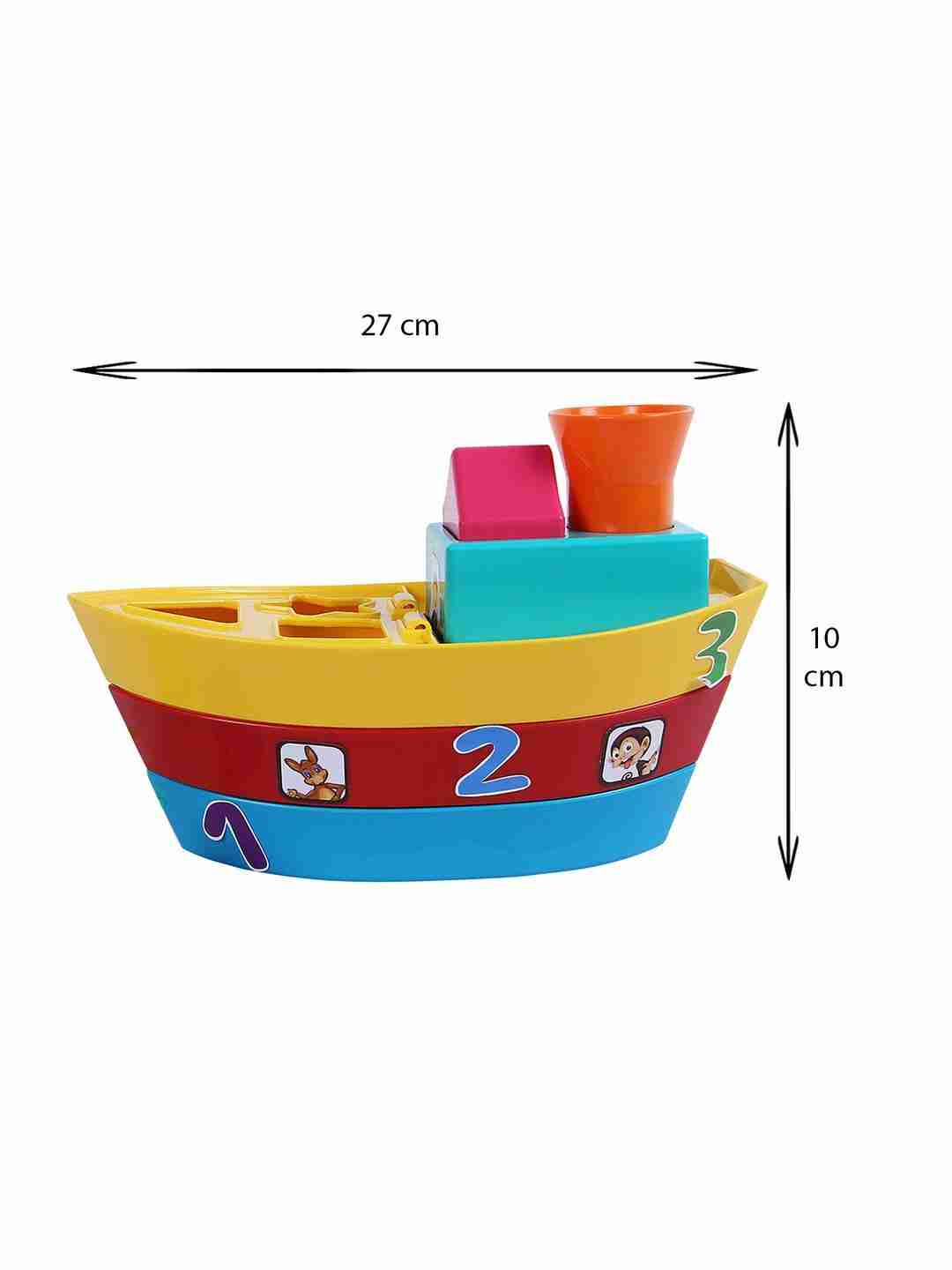 Giggles Stack A Boat, Multi Color Activity Toys for Kids age 12M+