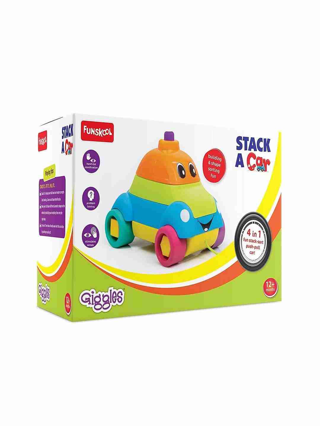 Giggles Stack A Car Activity Toys for Kids age 12M+