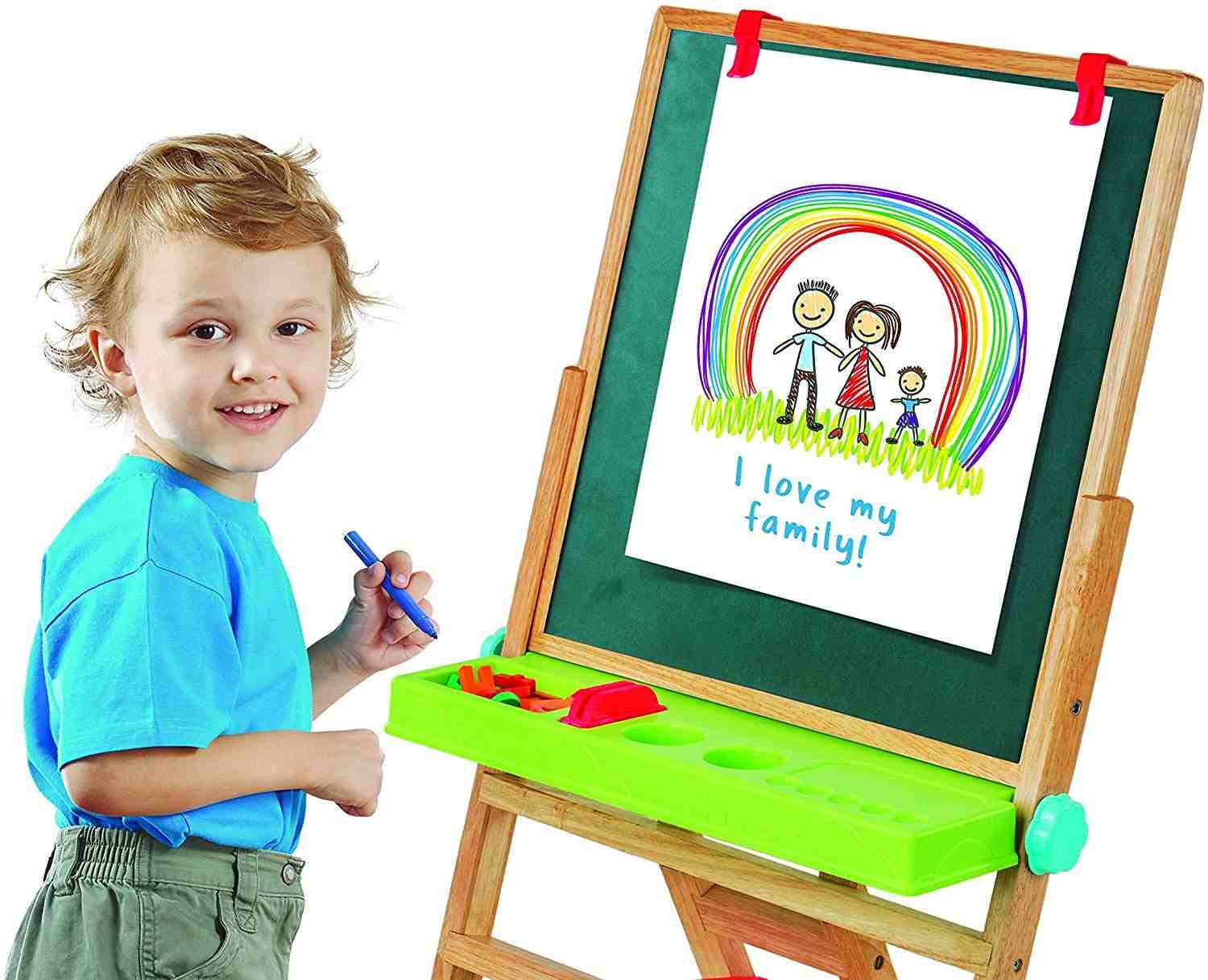 Giggles My First New Easel - Brown Activity Table & Boards for Kids age 3Y+ (Brown)