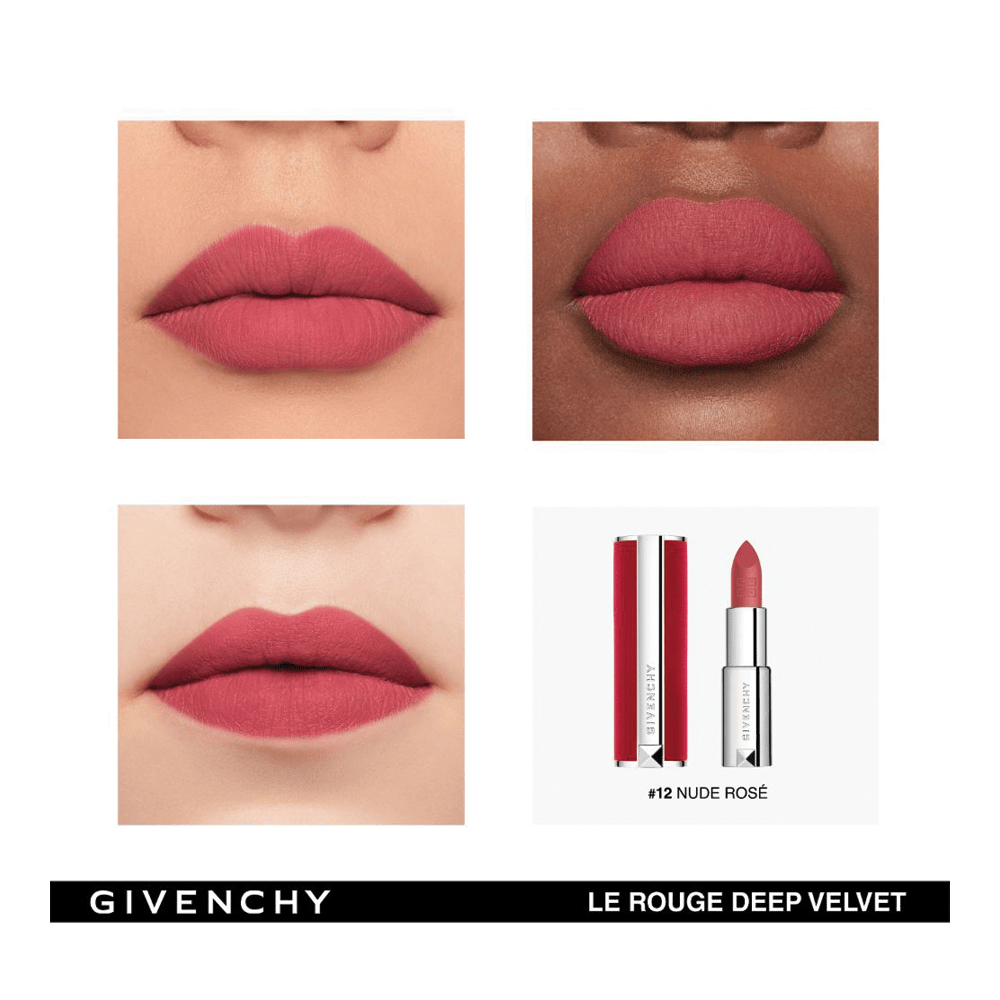 Le Rouge Deep Velvet Lipstick • N12 Nude Rose
