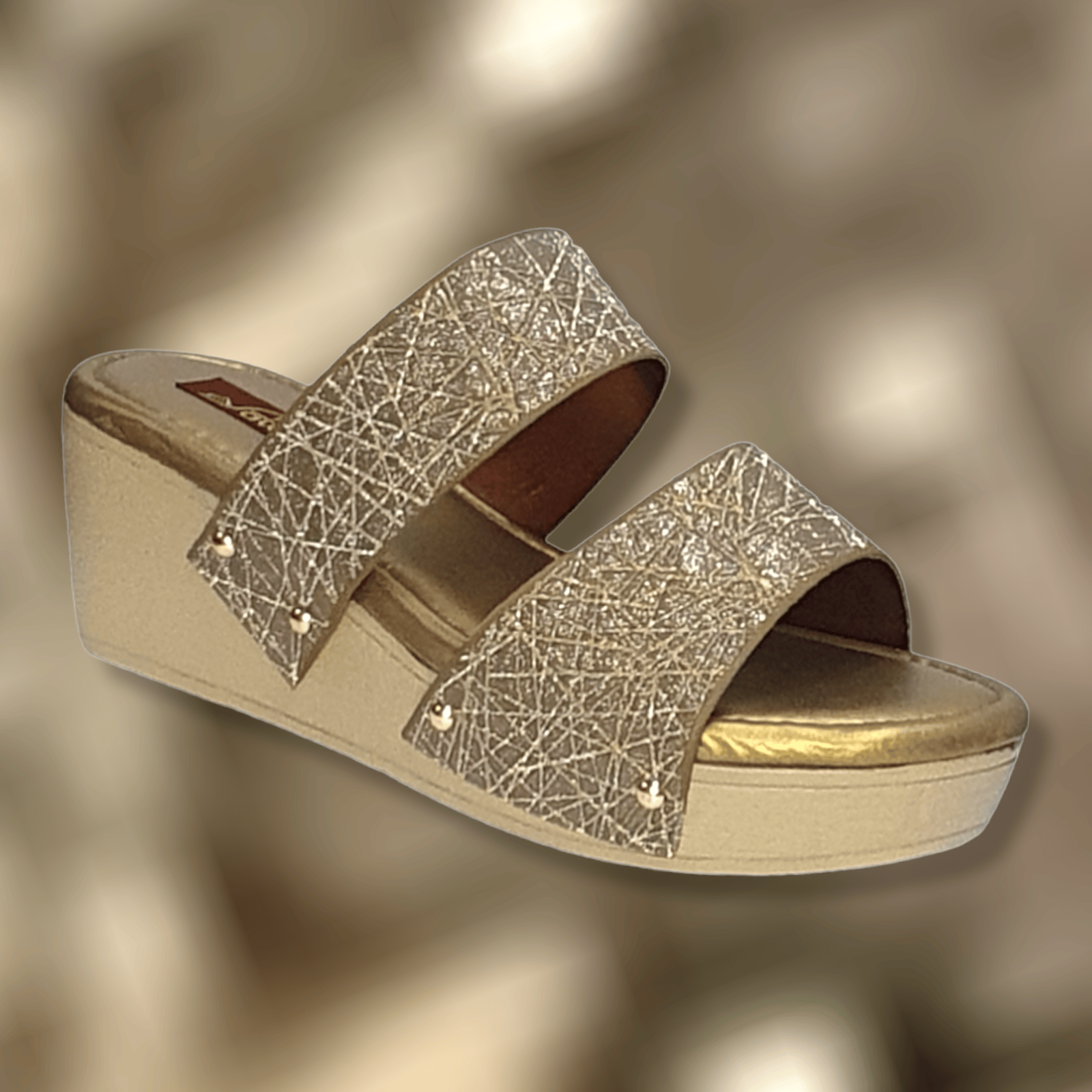 SAWADI | Women Copper Wedges Sandal undefined