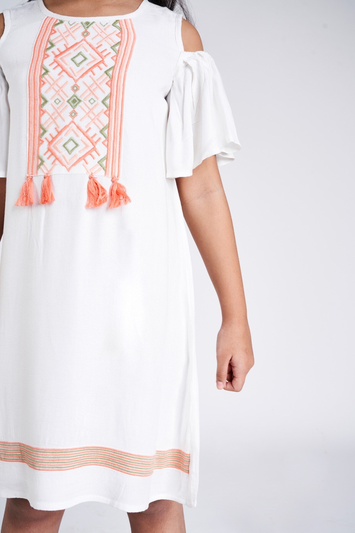 Global Desi | WHITE DRESS 0