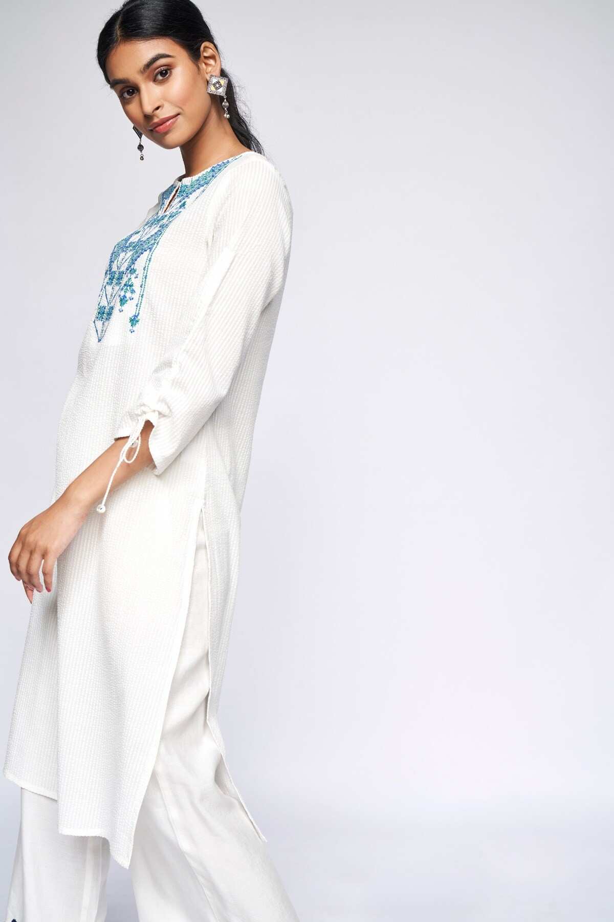 Global Desi White Kurta
