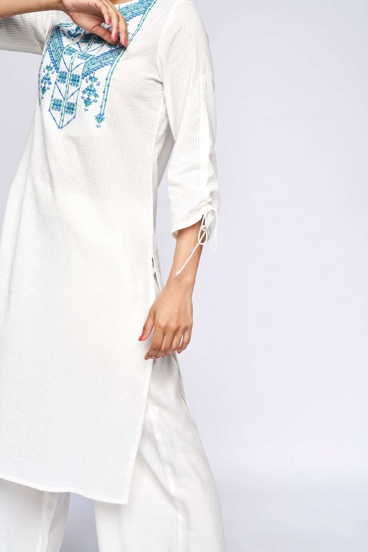 Global Desi White Kurta