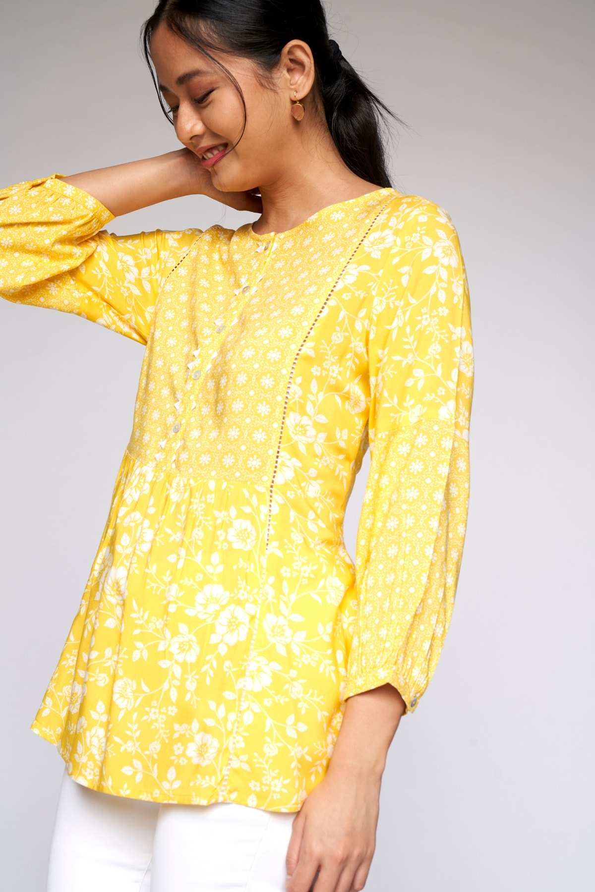 Global Desi Yellow Top