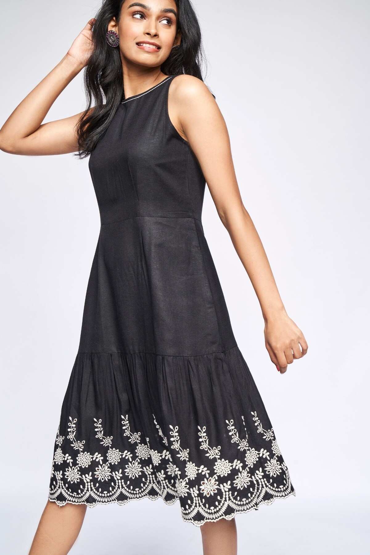 Global Desi Black Dress