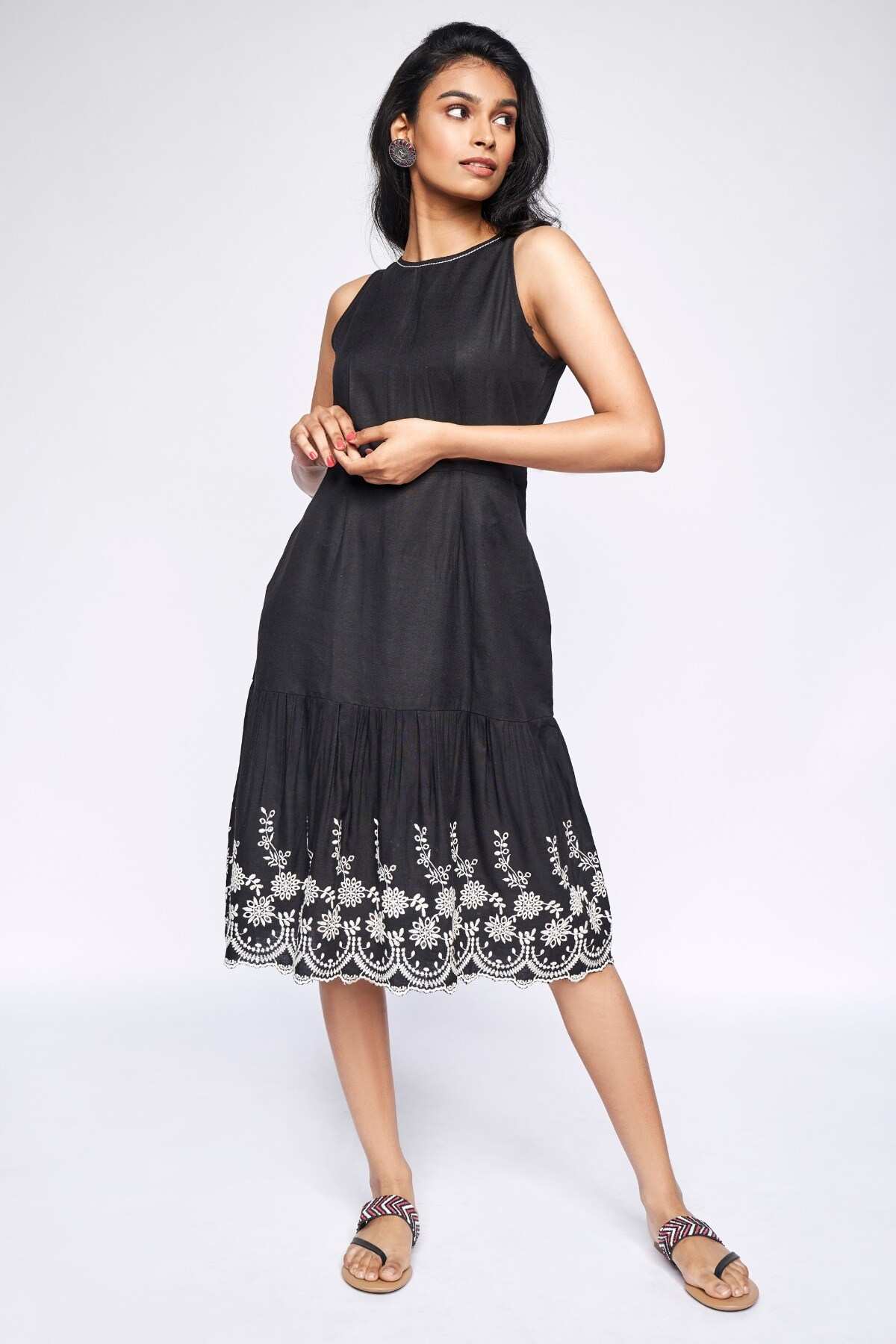 Global Desi Black Dress