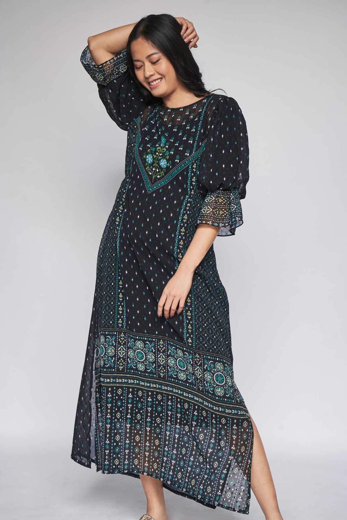 Global Desi Black Gown