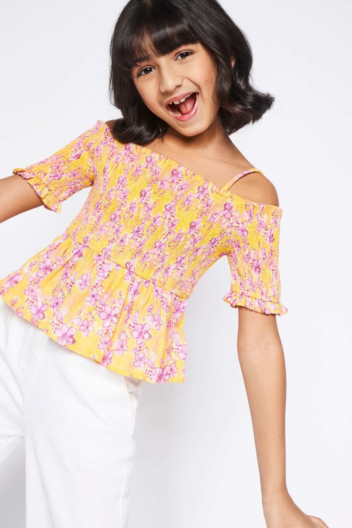 Global desi yellow top on sale