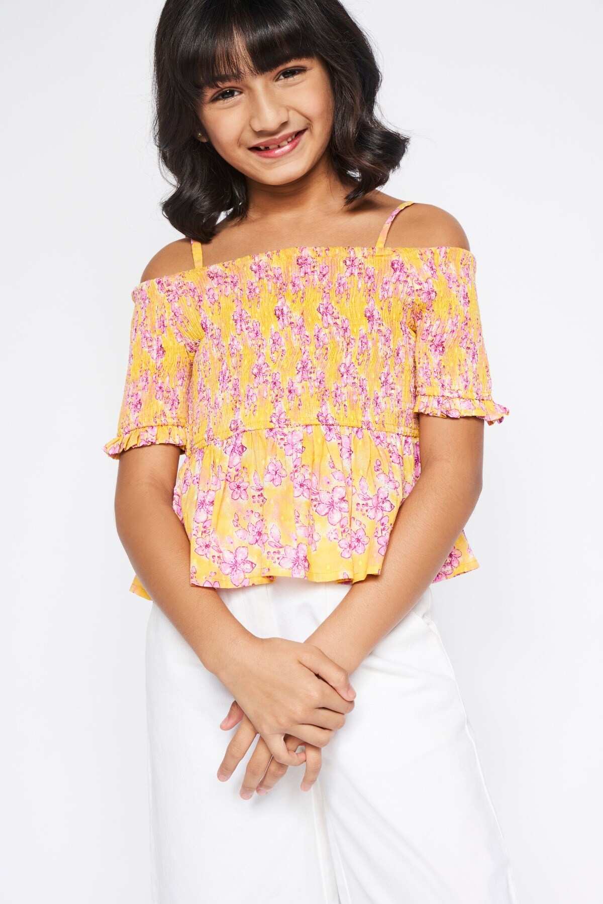 Global desi best sale yellow top