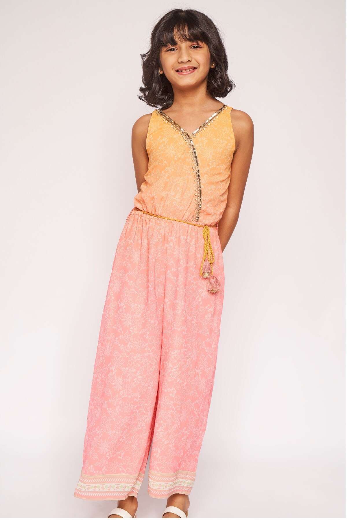 Global Desi Yellow Jump Suit