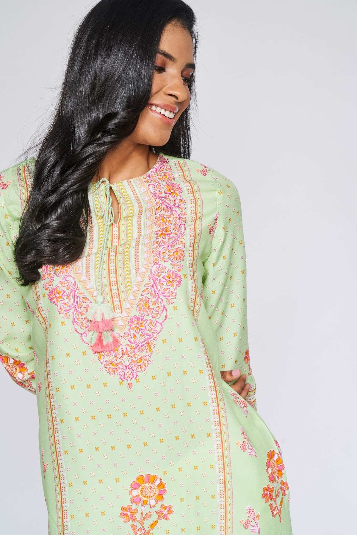Global Desi Mint Top