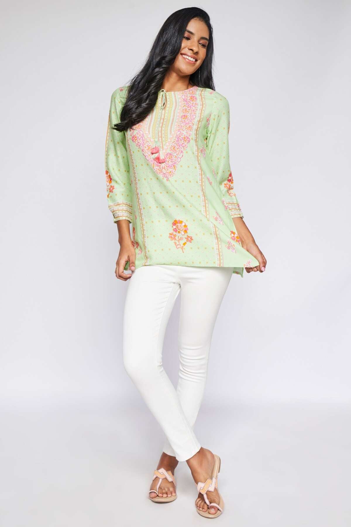 Global Desi Mint Top