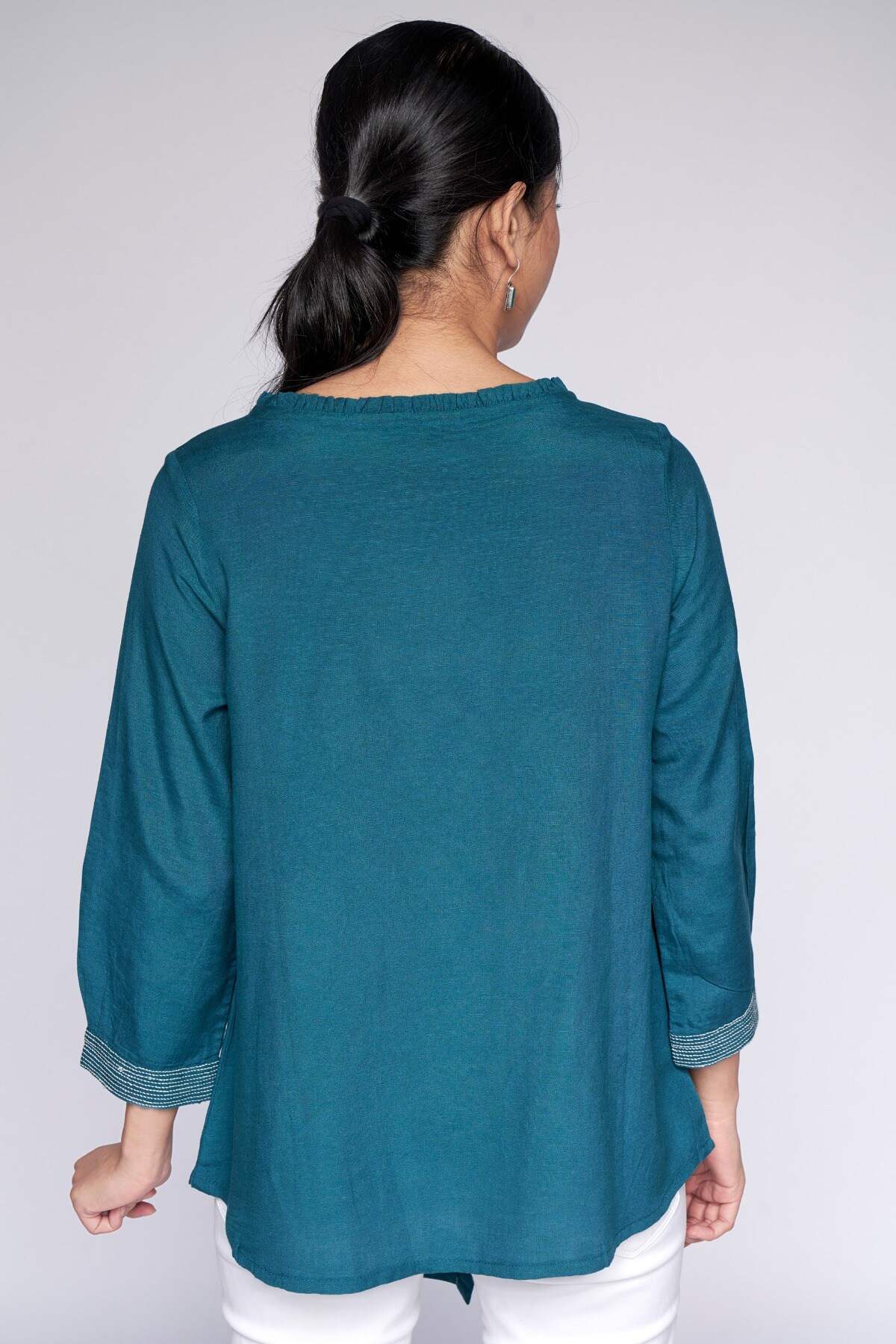 Global Desi Teal Top