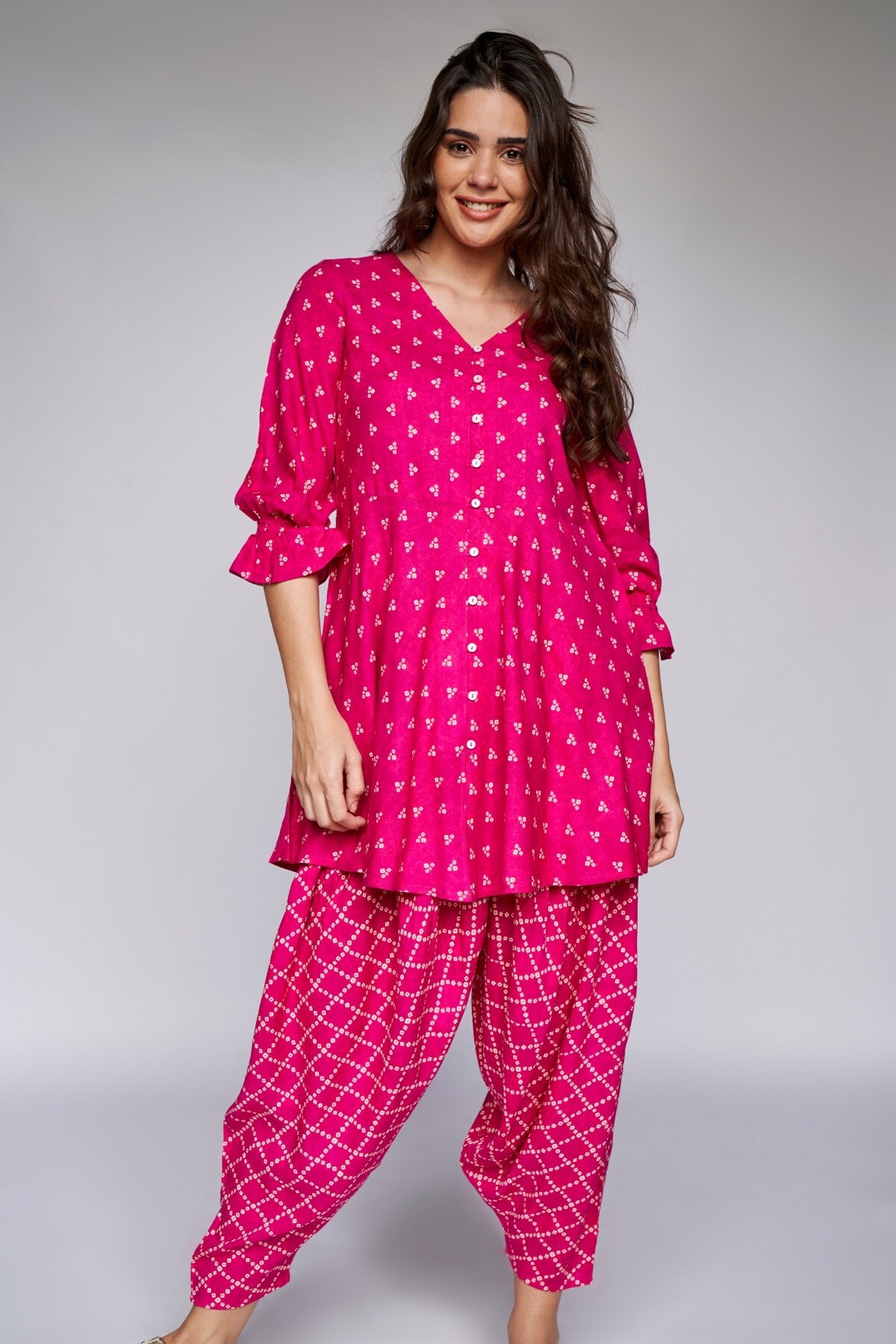 Buy Cream Sharara Suit With Resham Embroidered Peplum Kurti KALKI Fashion  India