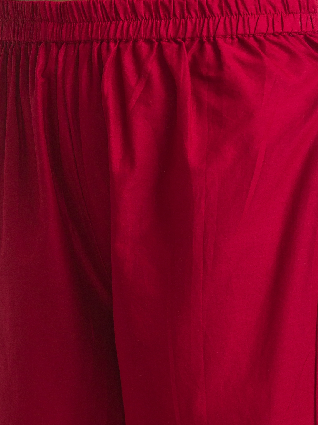 globus | Women's Red Cotton Printed Kurta & Pants 6