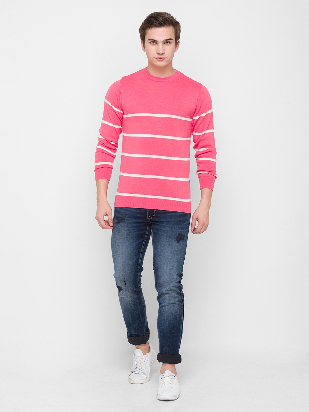 globus | Pink Striped T-Shirt 1