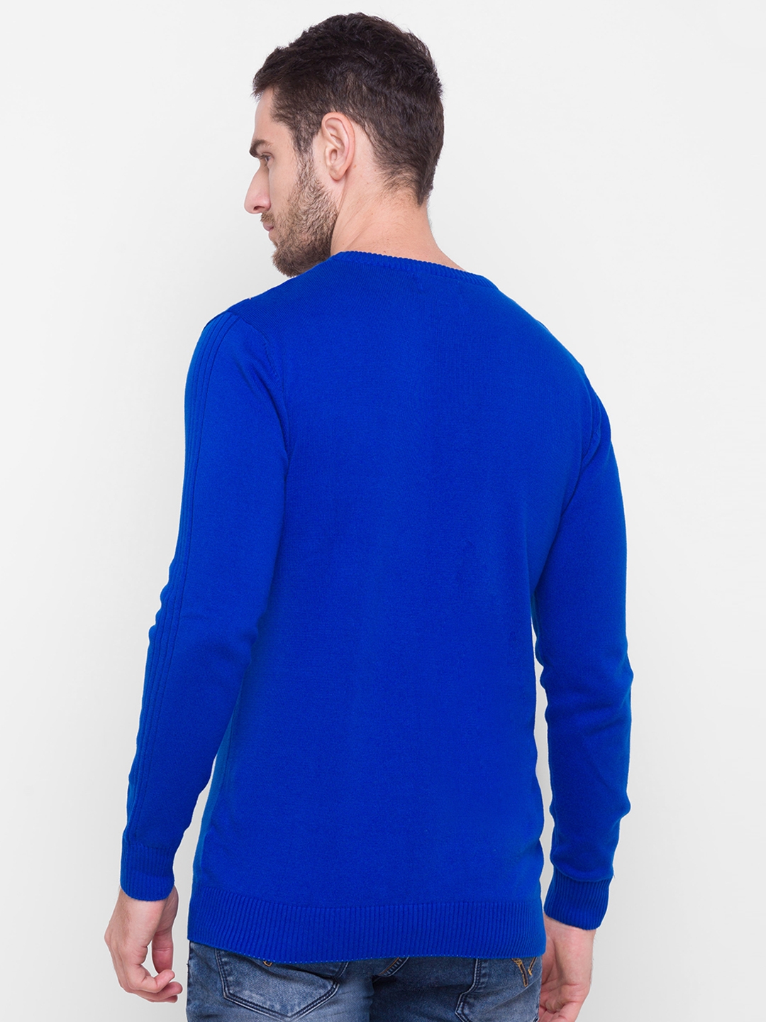 globus | Blue Textured T-Shirt 2