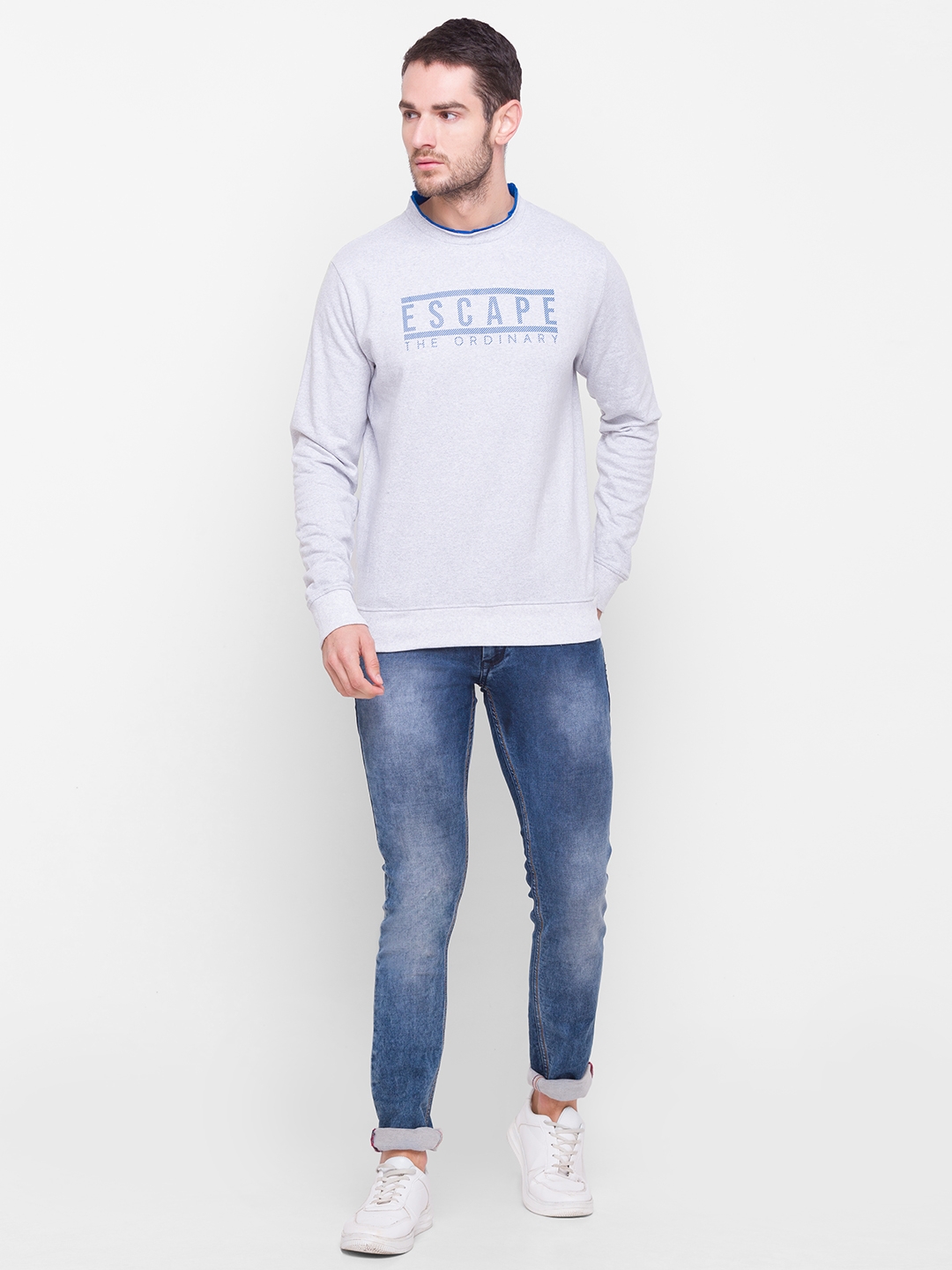 globus | Grey Printed Sweatshirt 1