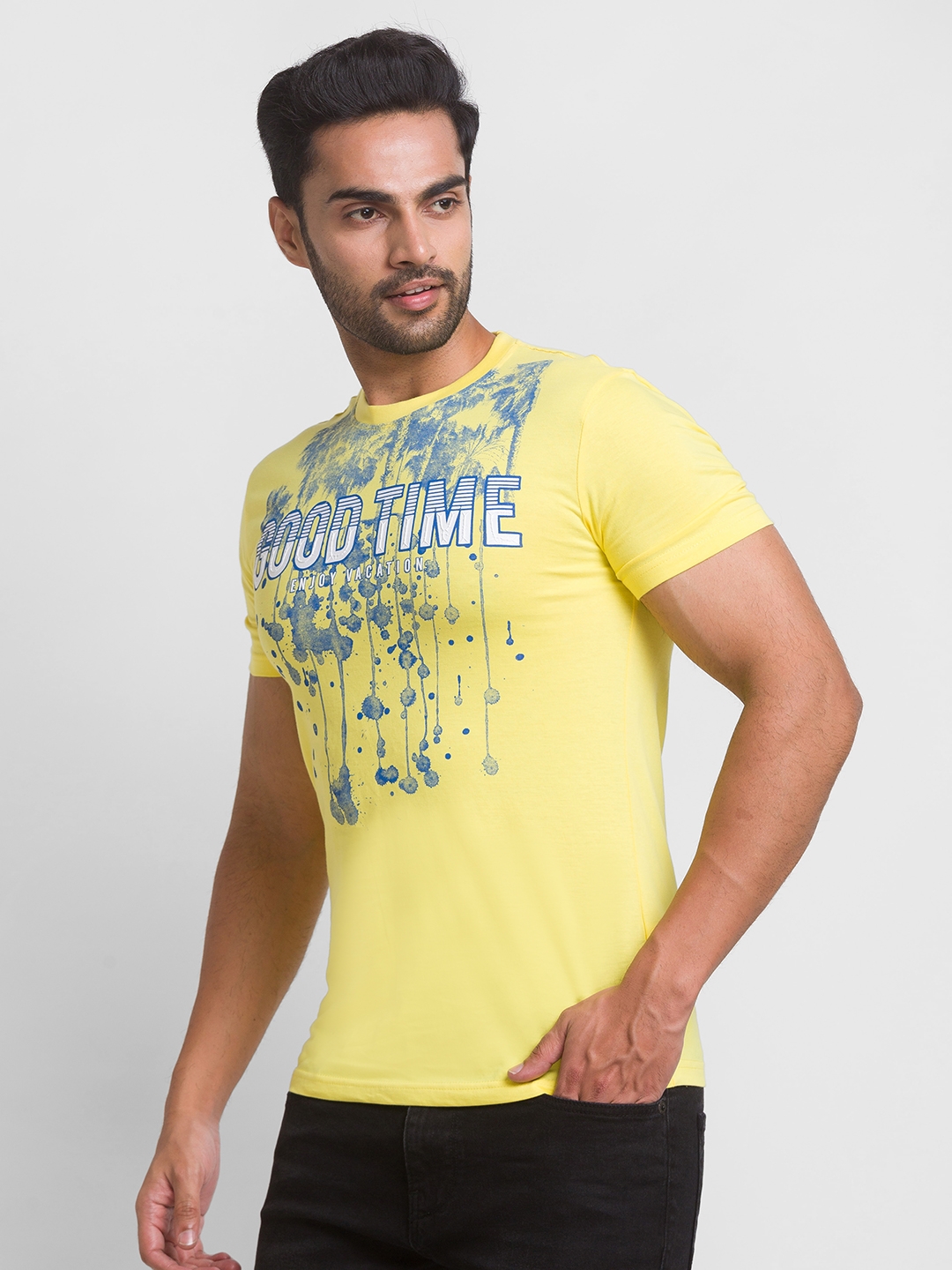 globus | Globus Yellow Printed Tshirt 1