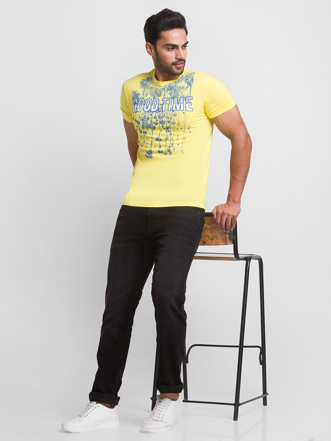 globus | Globus Yellow Printed Tshirt 4