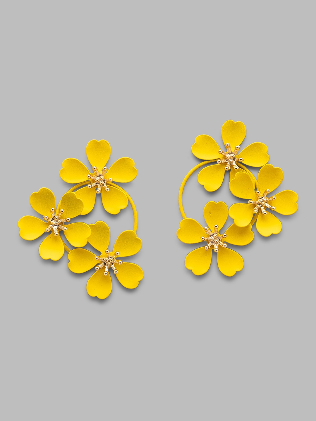 Buy Yellow Flower Earring Online In India - Etsy India