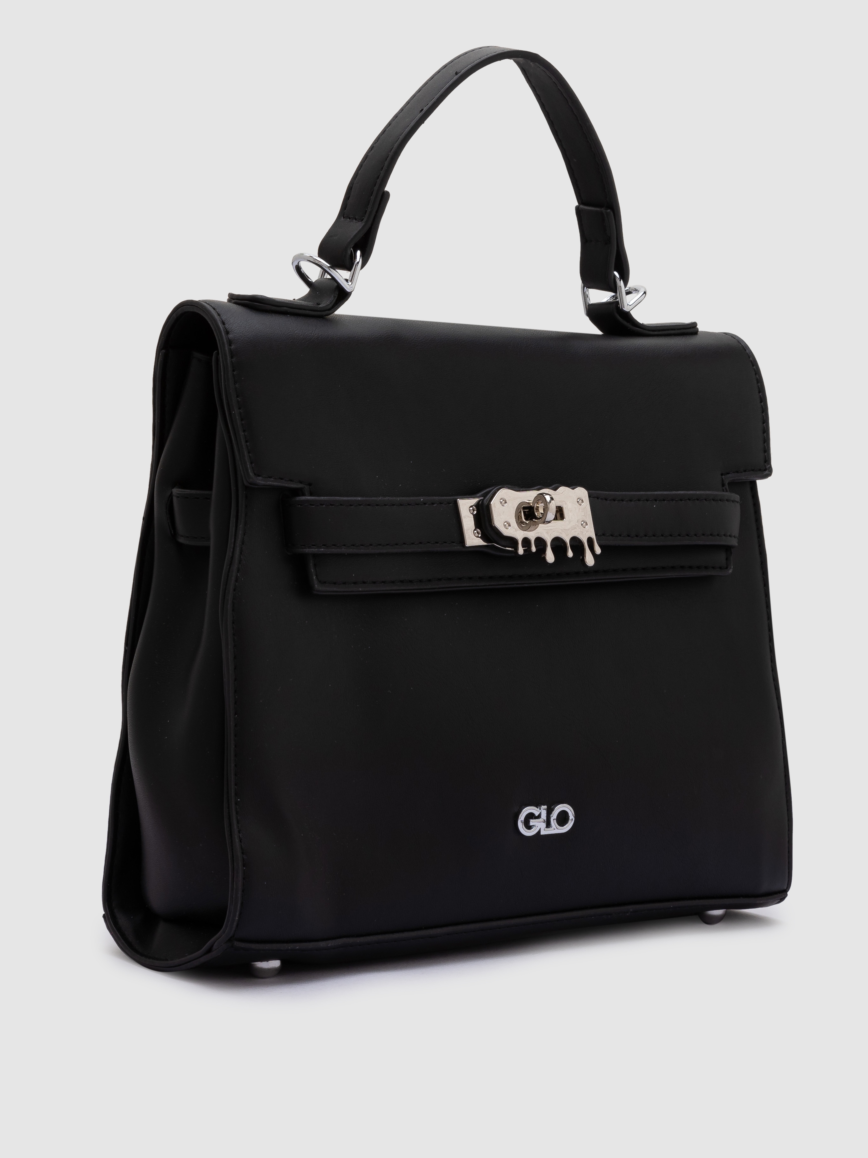 globus | Globus Black Solid Handbag 1