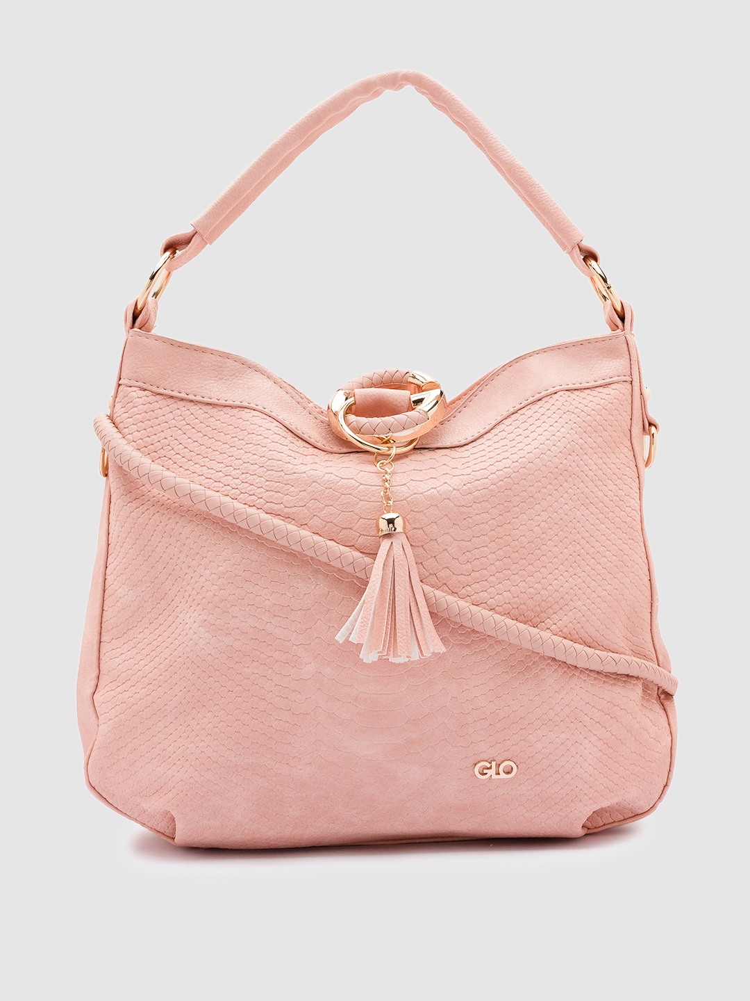Globus Nude Textured Hobo Bag