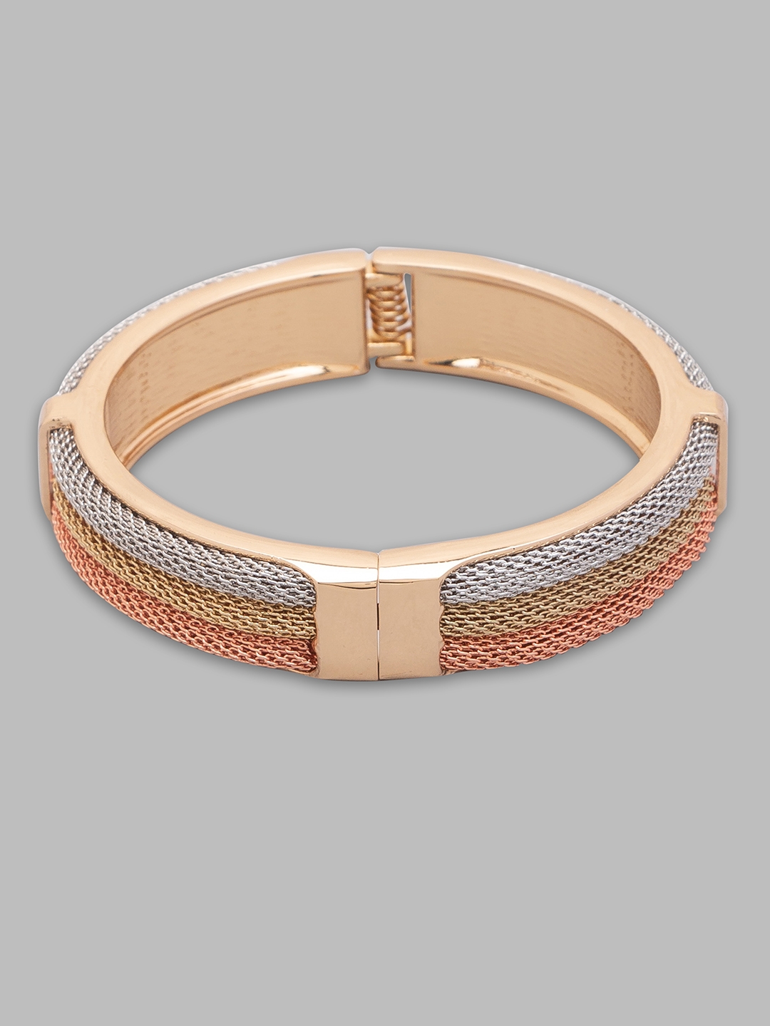 Exclusive Luxuria Collection Hearts Design Rose Gold Plated Bracelet For  Women