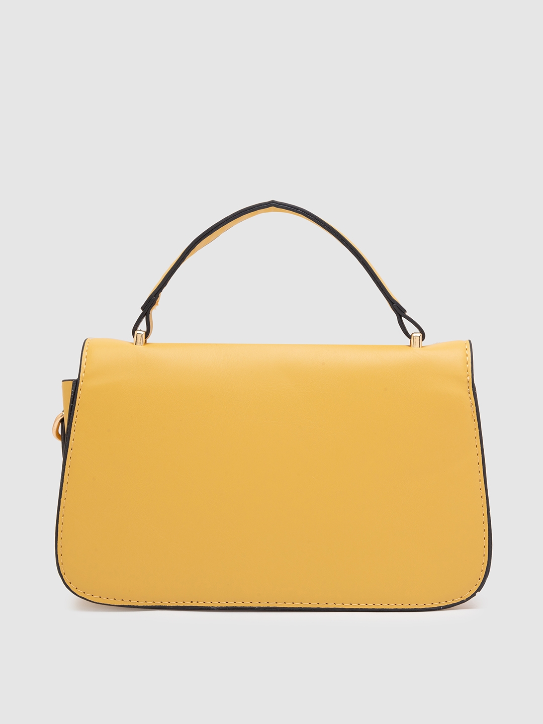 globus | Globus Mustard Solid Handbag 2