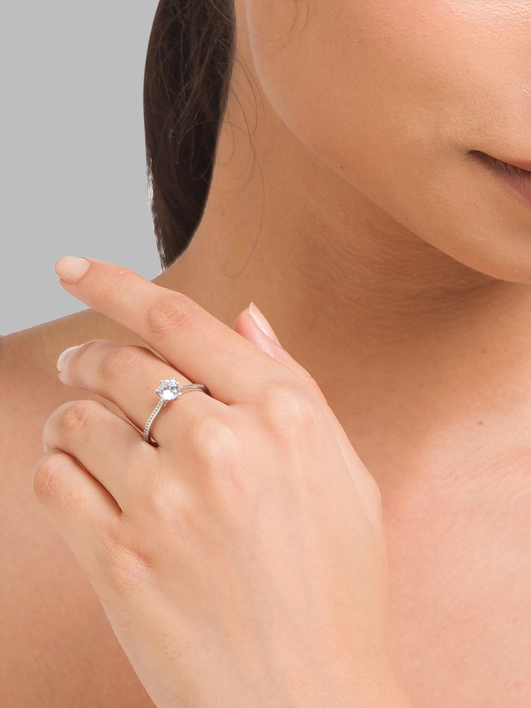 Globus Silver Plated Ring