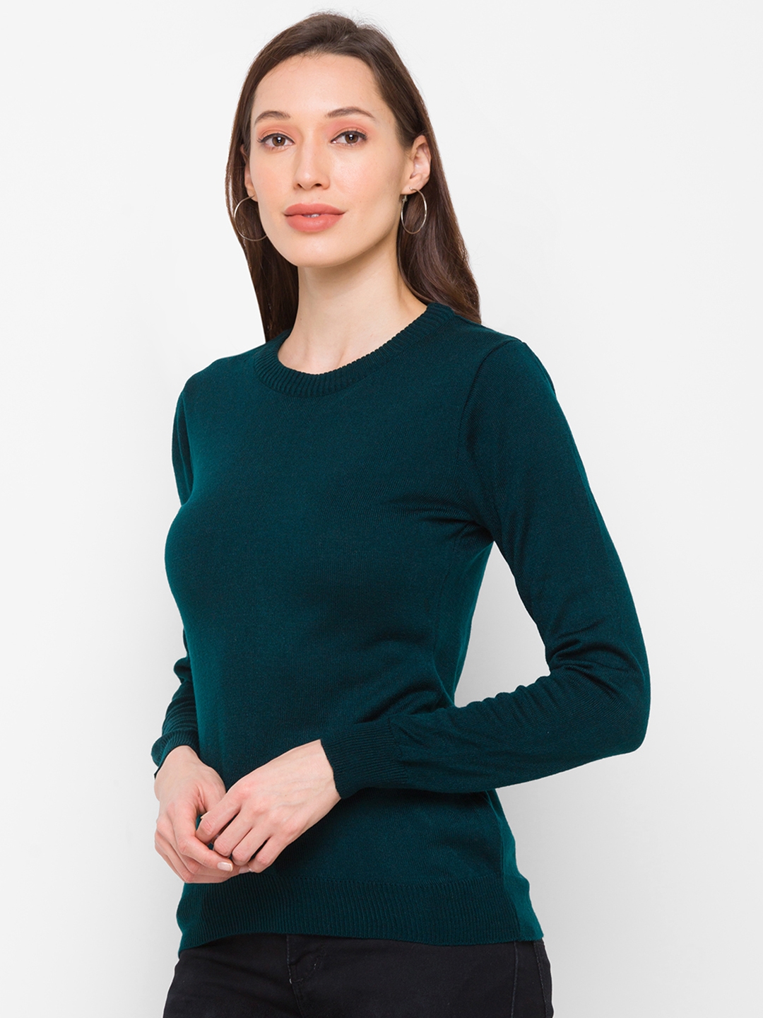 globus | Green Solid Sweater 3
