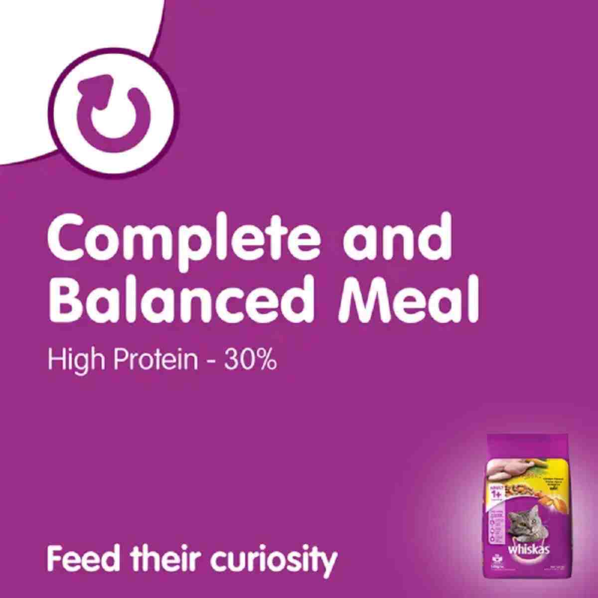 Whiskas Chicken Flavour Adult (+1 year) Dry Cat Food